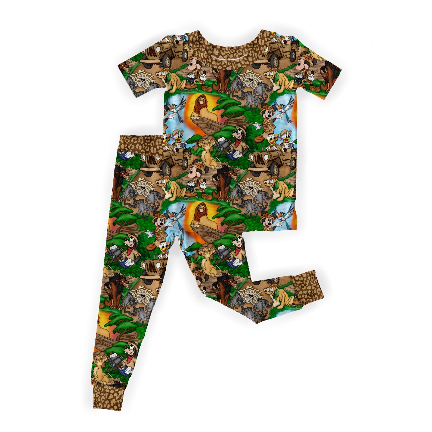 Wild Wanderers Short Sleeve Two Piece Pant Set