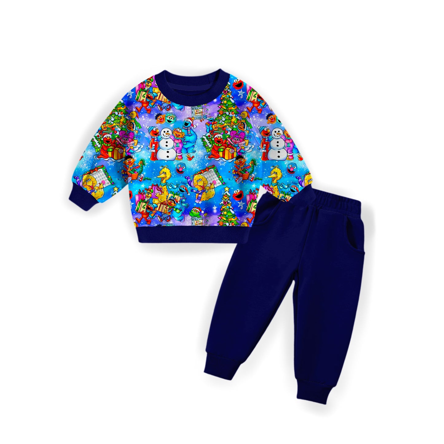 123 Sleigh Street French Terry Crewneck and Joggers