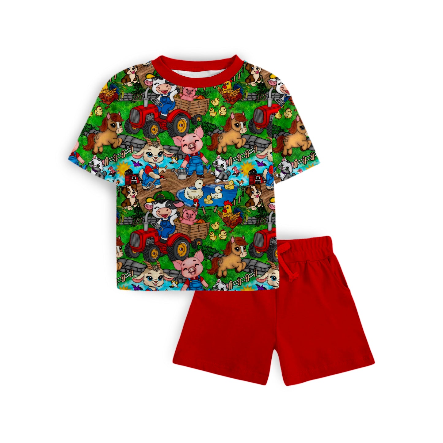 Barnyard Buddies Tee and Short Daywear Set