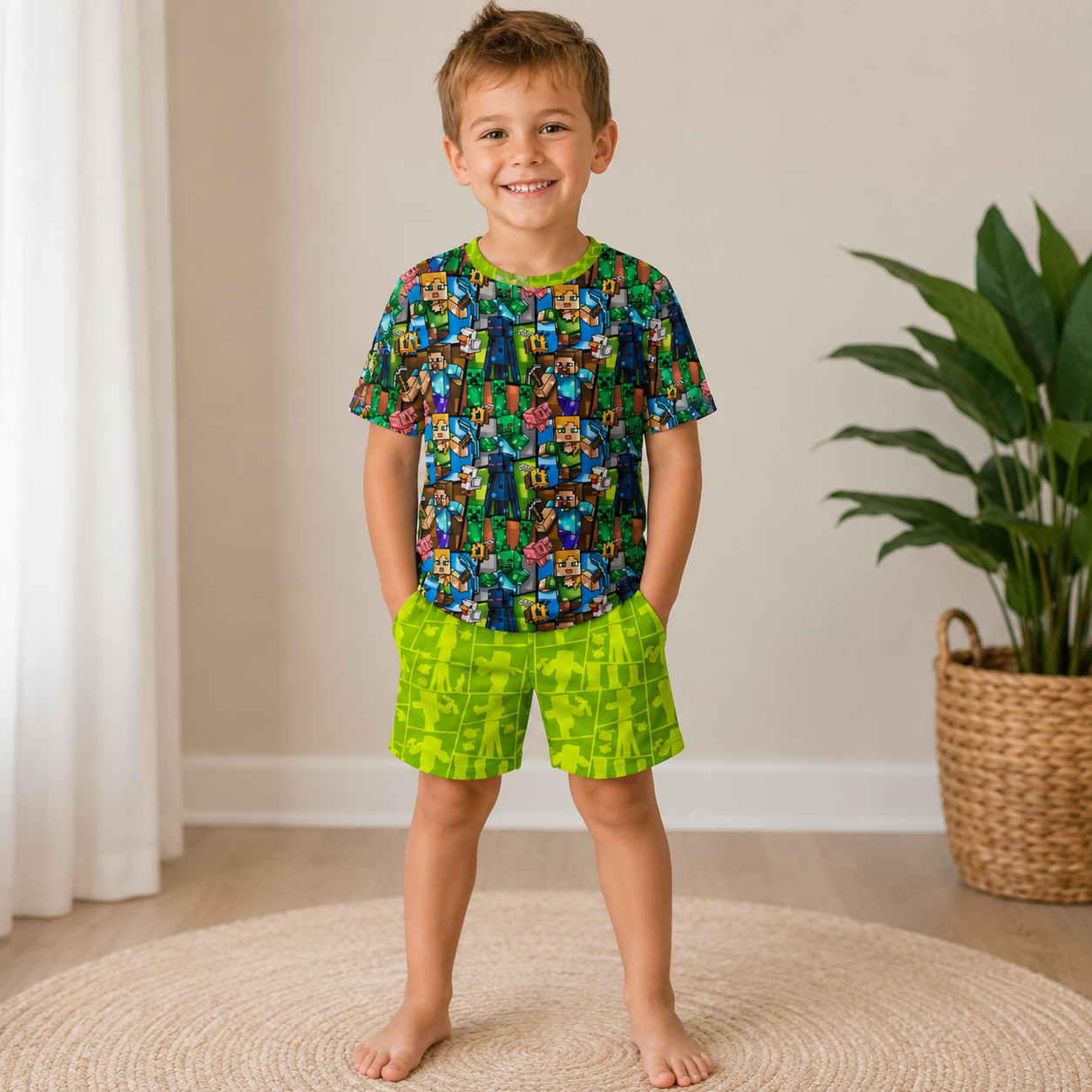 Build Mode Tee and Short Daywear Set