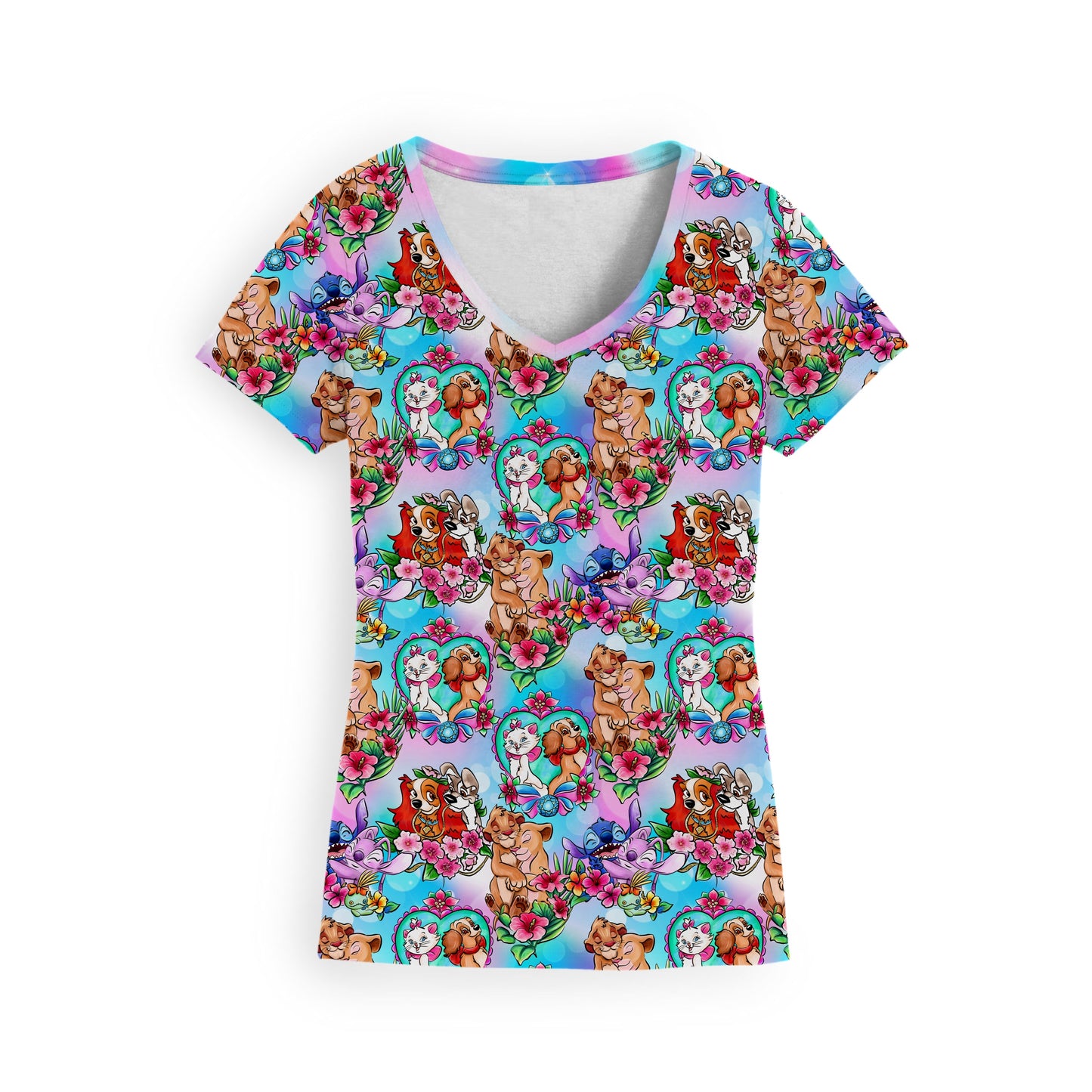 Little Love Stories Adult V-Neck Tee