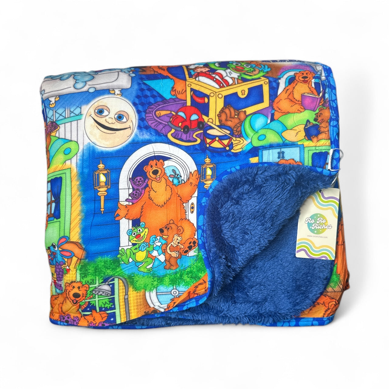 Home Sweet Bear 80" x 60" Bamboo Minky Blanket