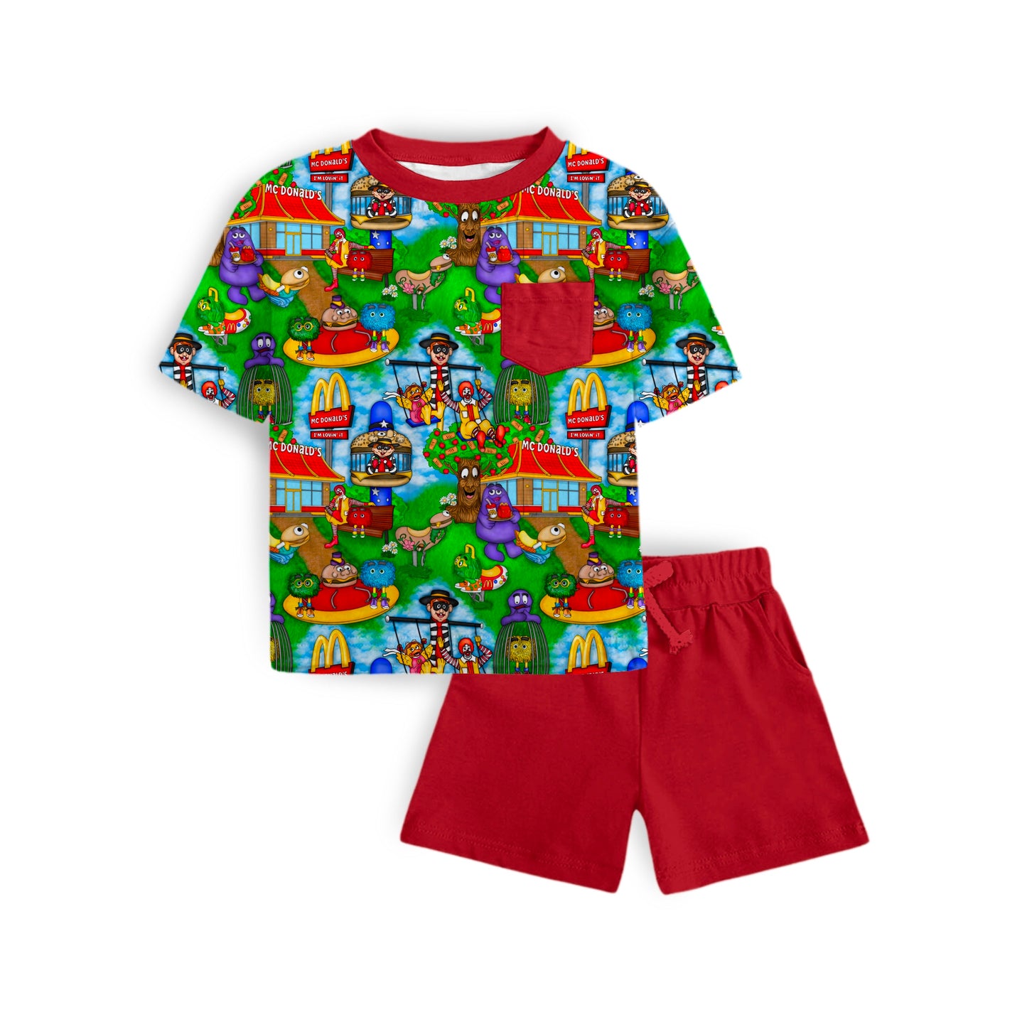 Drive Thru Party Pocket Tee and Short Set