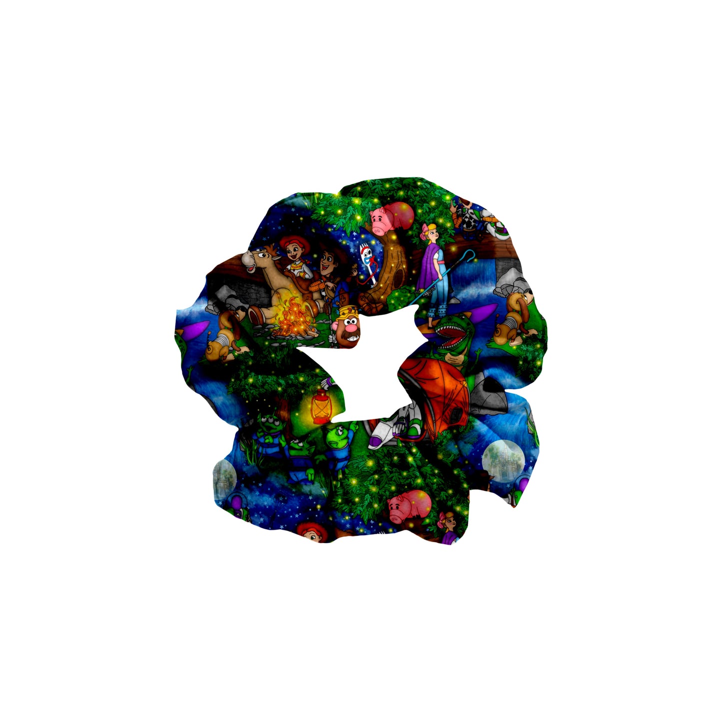 Starlight Campers Bamboo Scrunchie