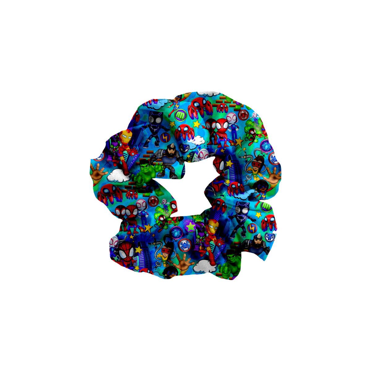 Web Slingers Bamboo Scrunchie