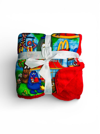 Drive Thru Party 80" x 60" Bamboo Minky Blanket