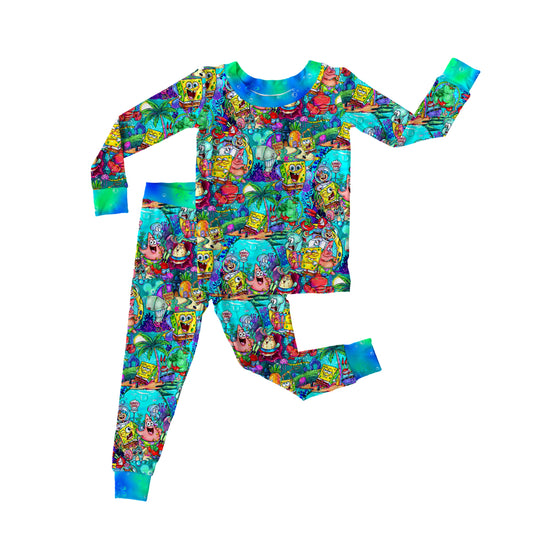 Ocean of Smiles Long Sleeve Pant Set