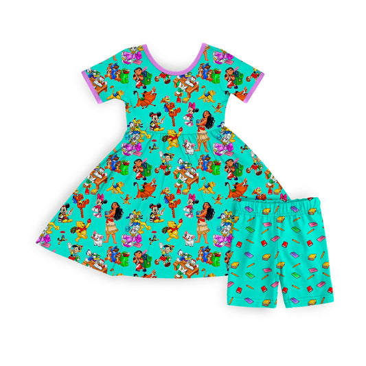 Recess Ready Twirl Dress and Shorts