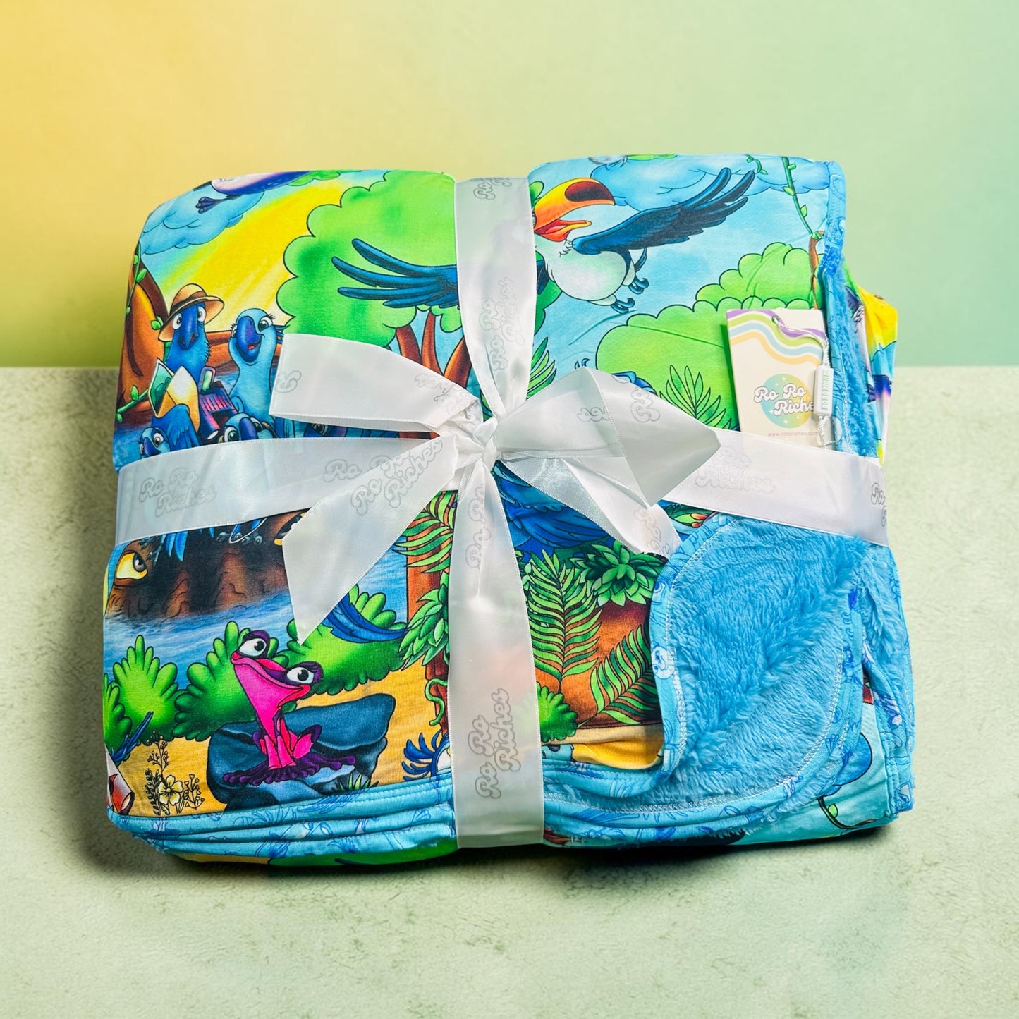 Bright Wings 80" x 60" Bamboo Minky Blanket