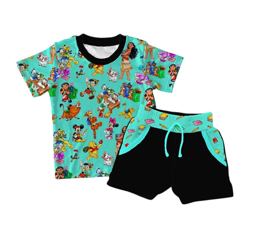 Recess Ready Tee and Short Daywear Set