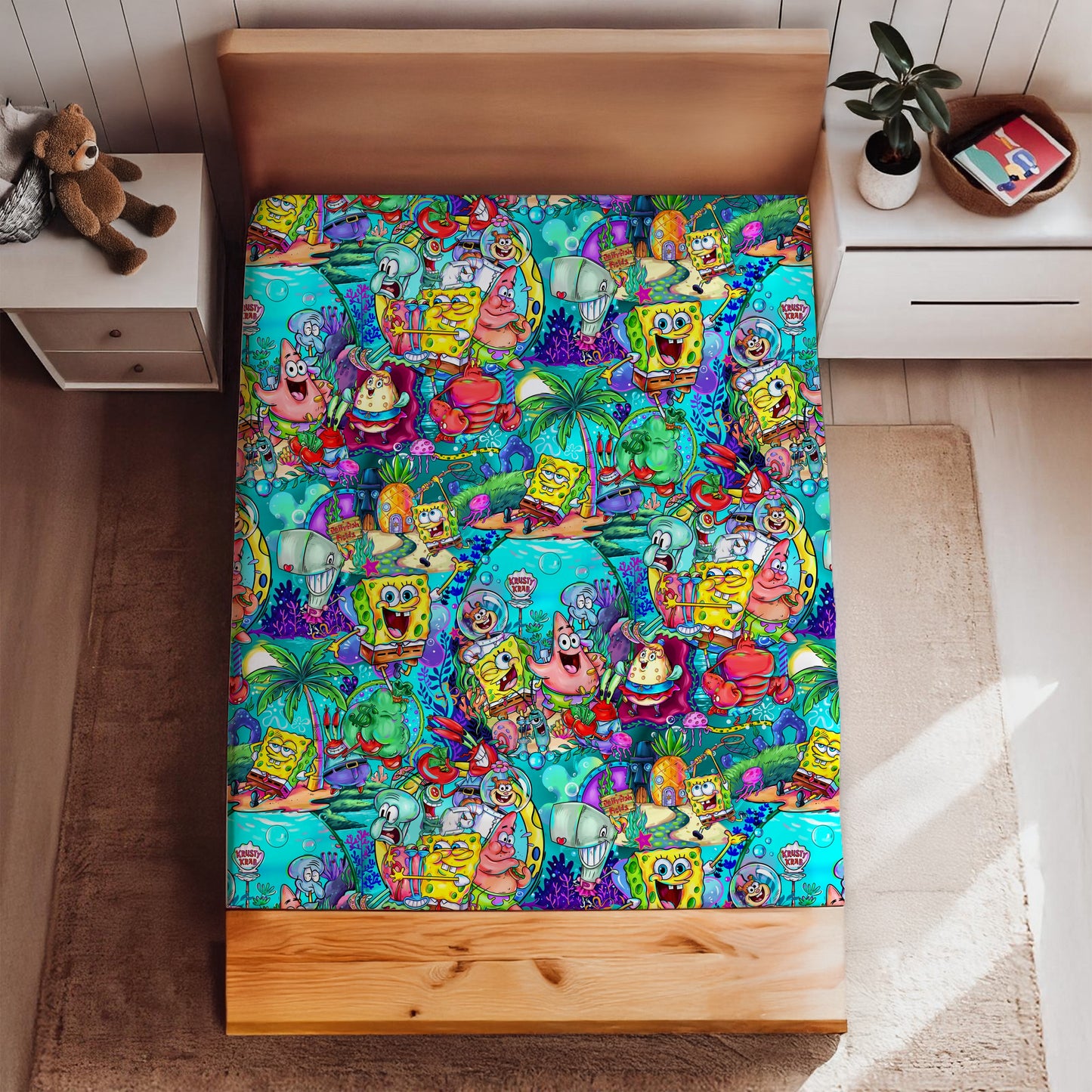Ocean of Smiles Twin Sheet