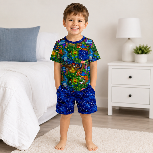 Moonlight Explorers Tee and Short Daywear Set