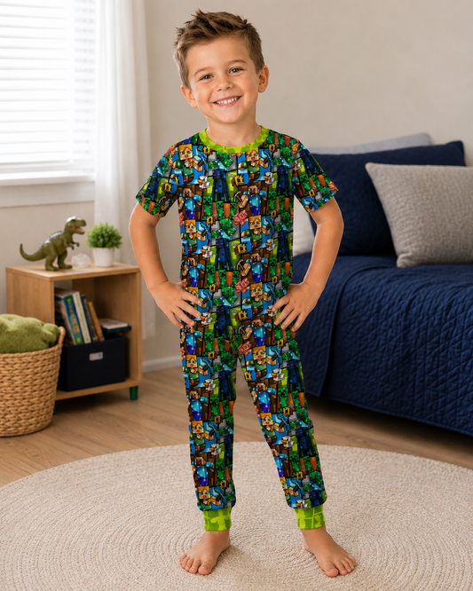 Build Mode Short Sleeve Pant Set