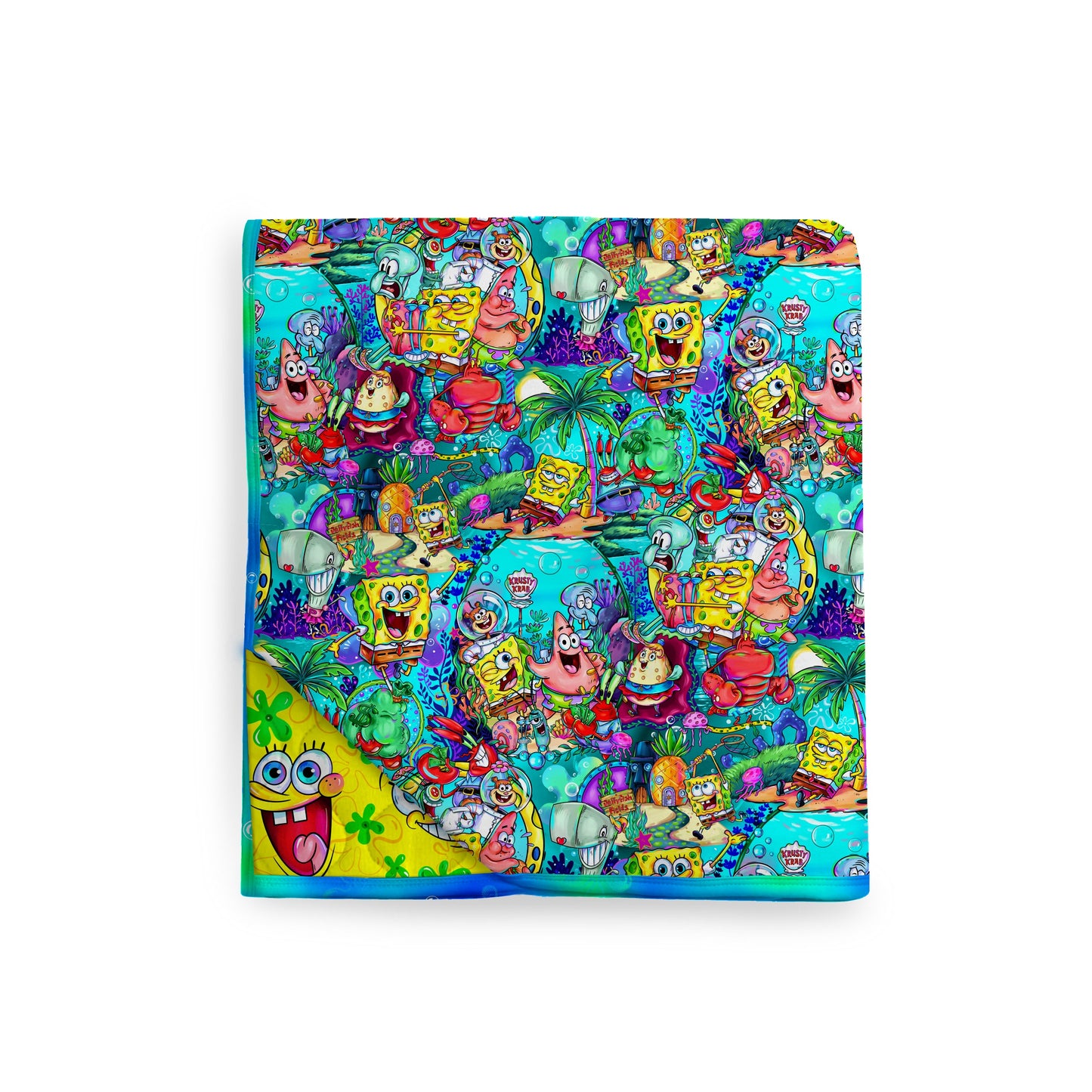 Ocean of Smiles 85" x 65" Bamboo Quilted Blanket