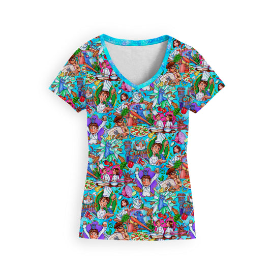 Tiny Gourmet Adult V-Neck Tee