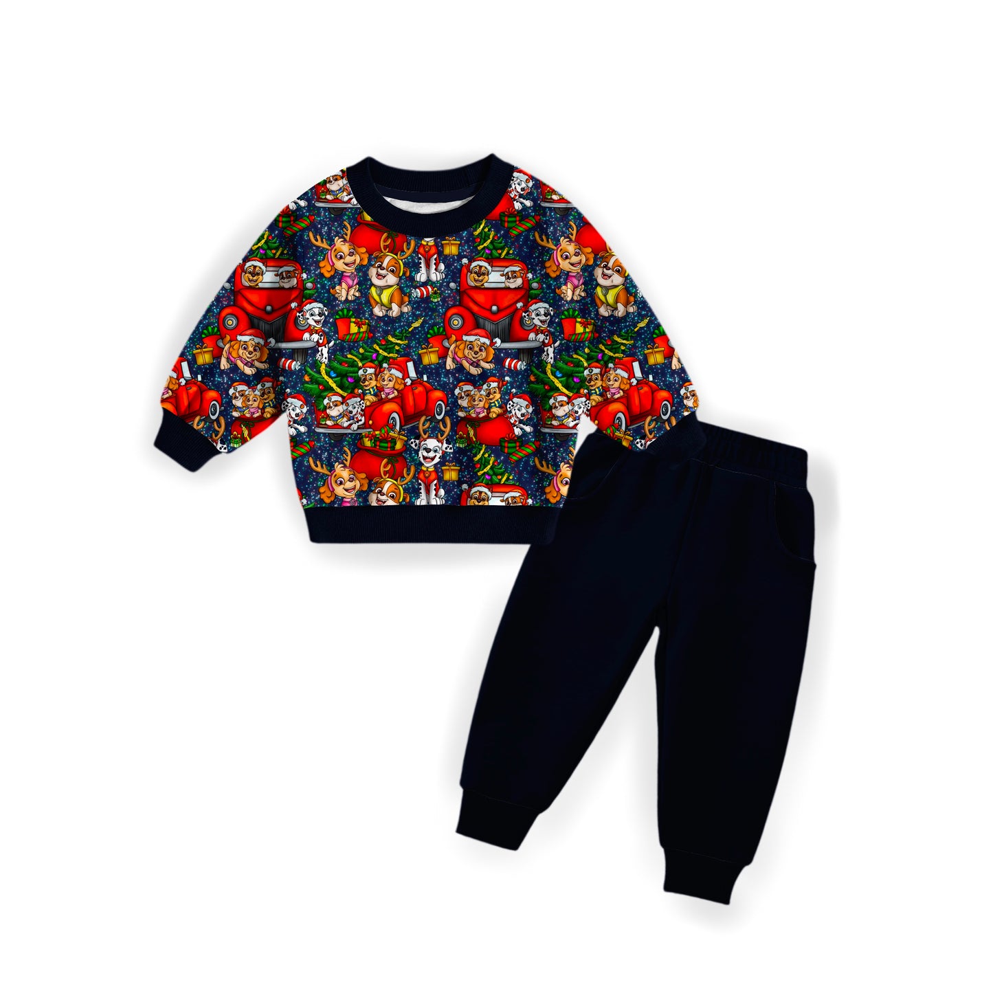 Puptastic Cheer French Terry Crewneck and Joggers