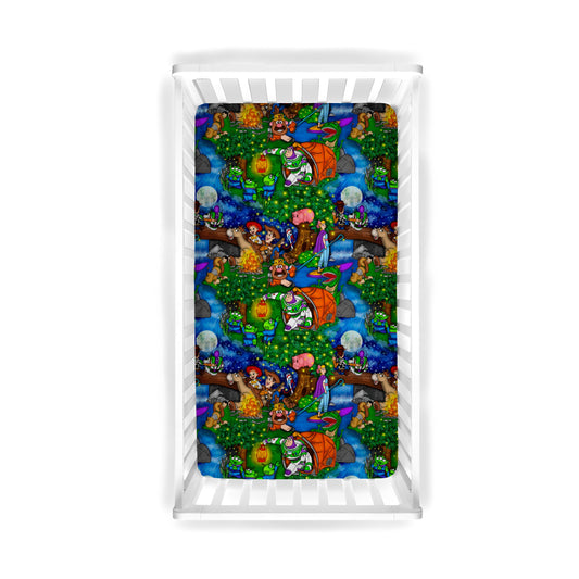 Starlight Campers Crib Sheet