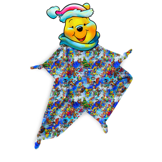 Tinsel, Tails, & Honey Trails 14"x14" Bamboo Lovey