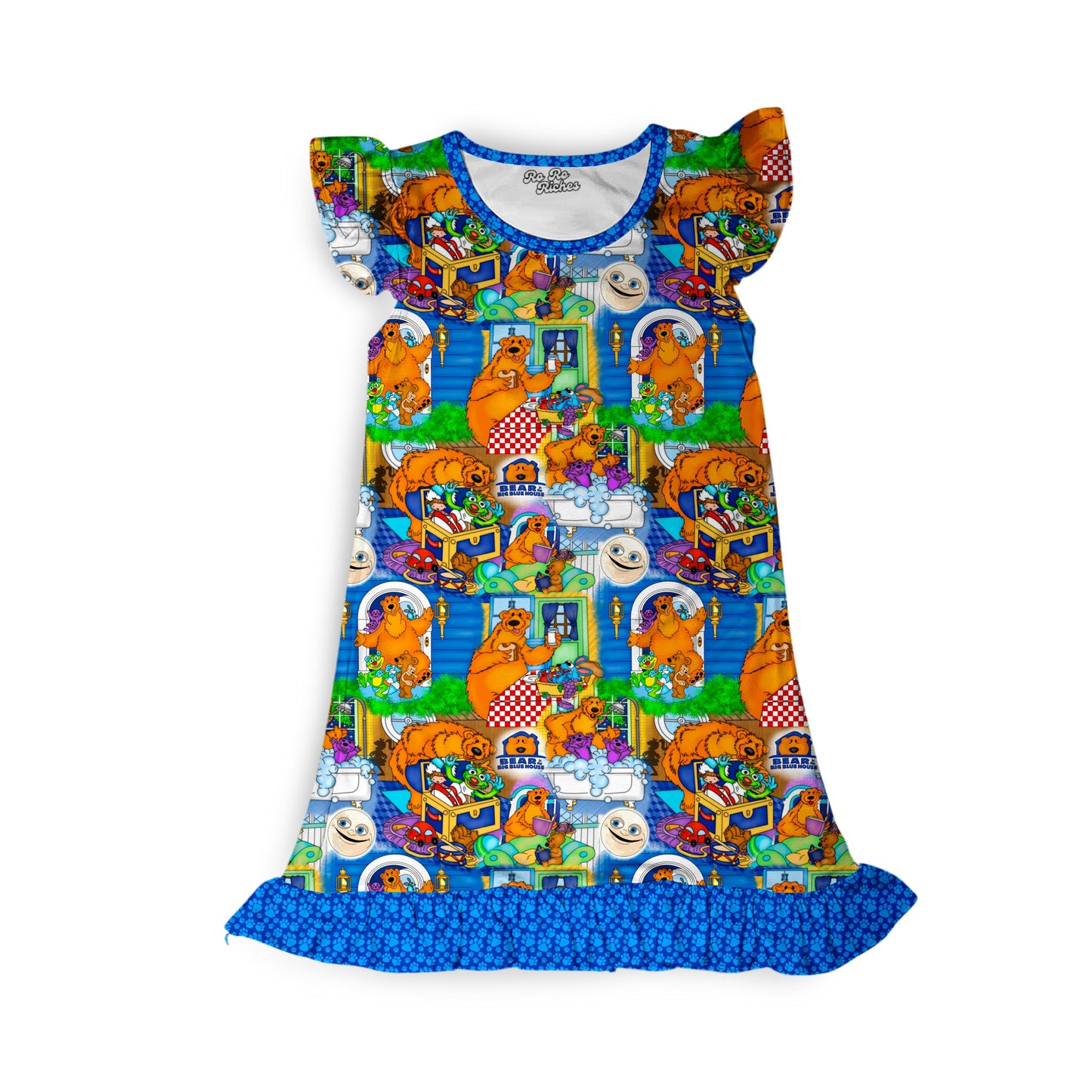 Home Sweet Bear Flutter Sleeve Dress