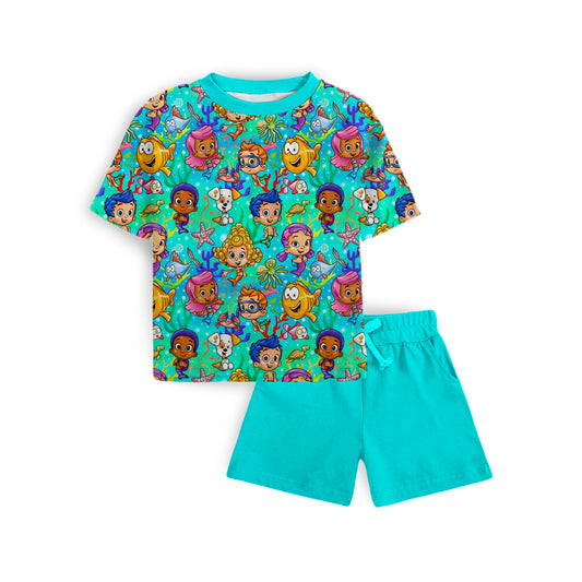 Splash Squad Tee and Short Daywear Set