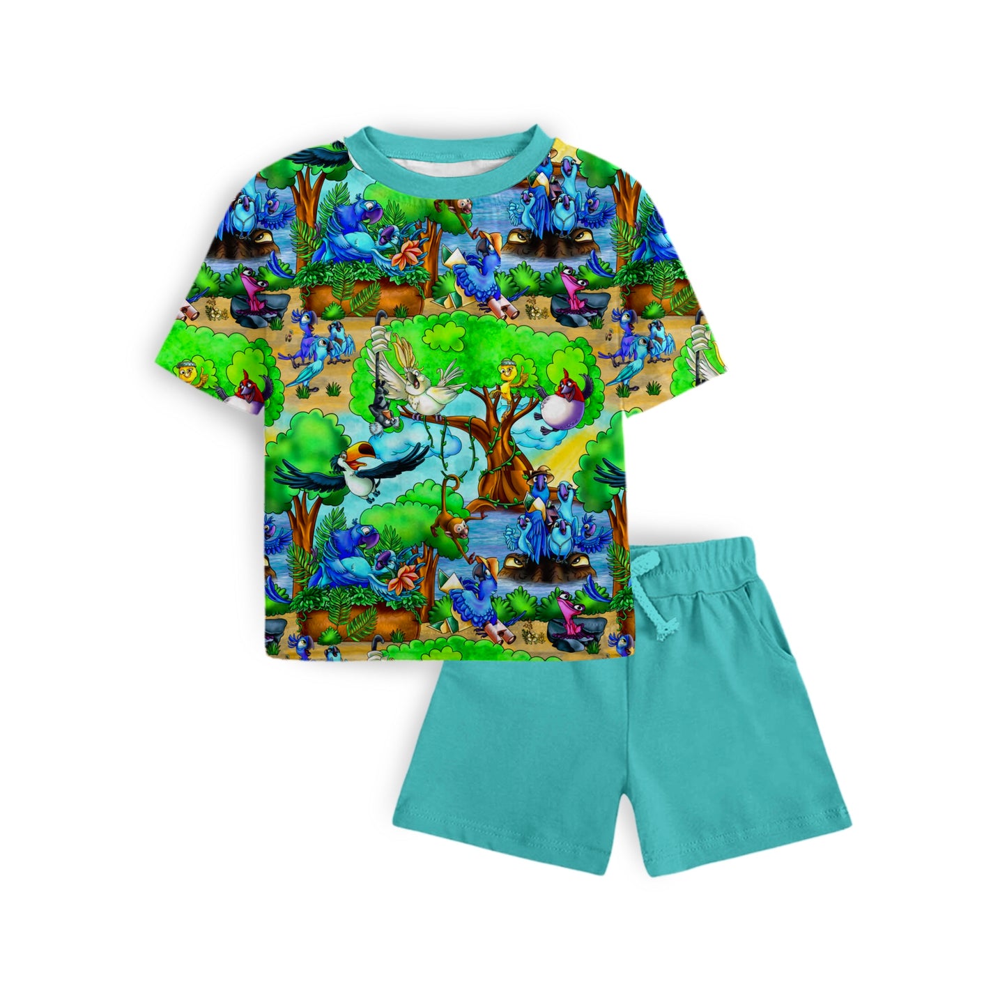 Bright Wings Tee and Short Daywear Set