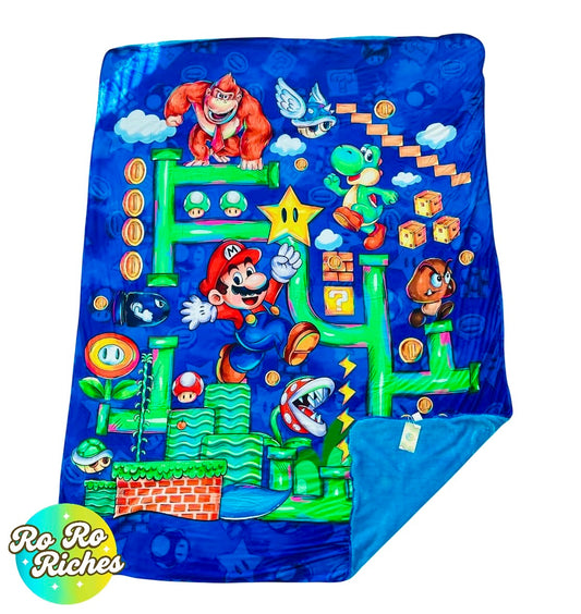 Power Play 80" x 60" Bamboo Minky Panel Blanket