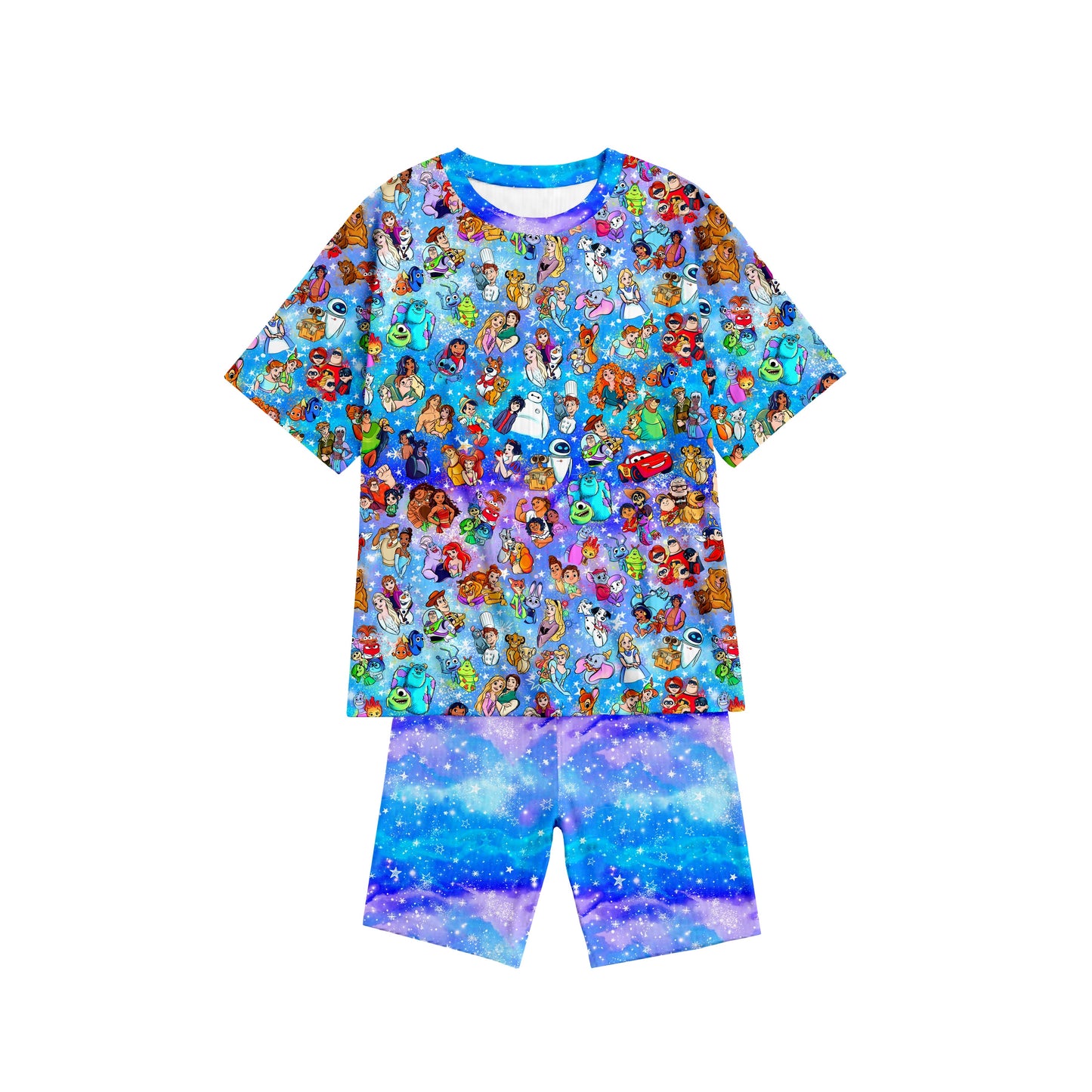 Ultimate Mashup Oversized T-Shirt and Biker Shorts Set