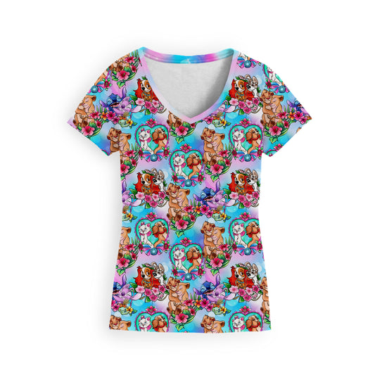 Little Love Stories Adult V-Neck Tee