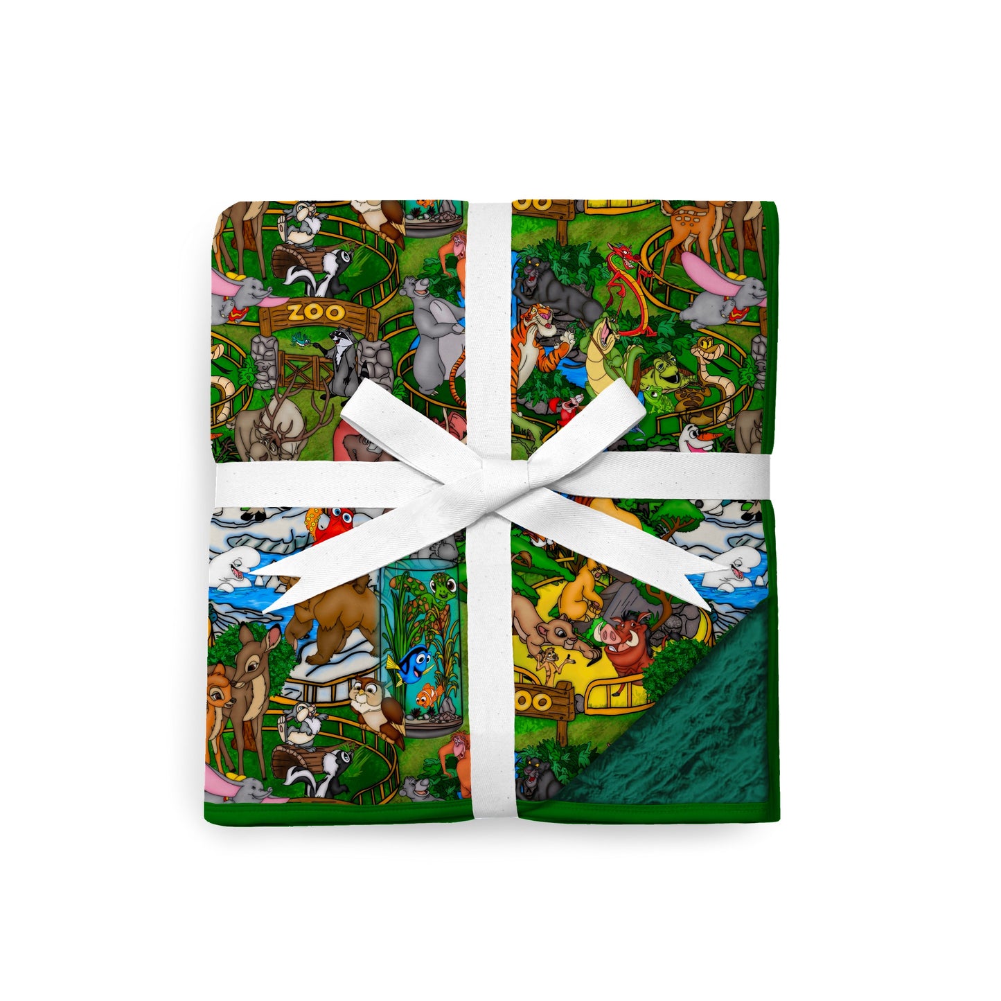 Wild at Heart 80" x 60" Bamboo Minky Blanket
