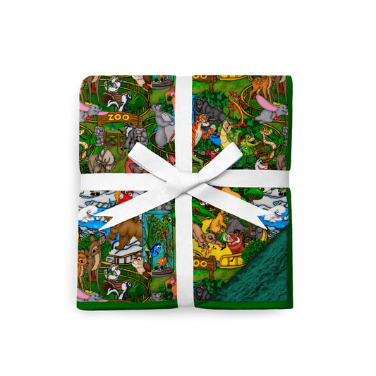 Wild at Heart 80" x 60" Bamboo Minky Blanket