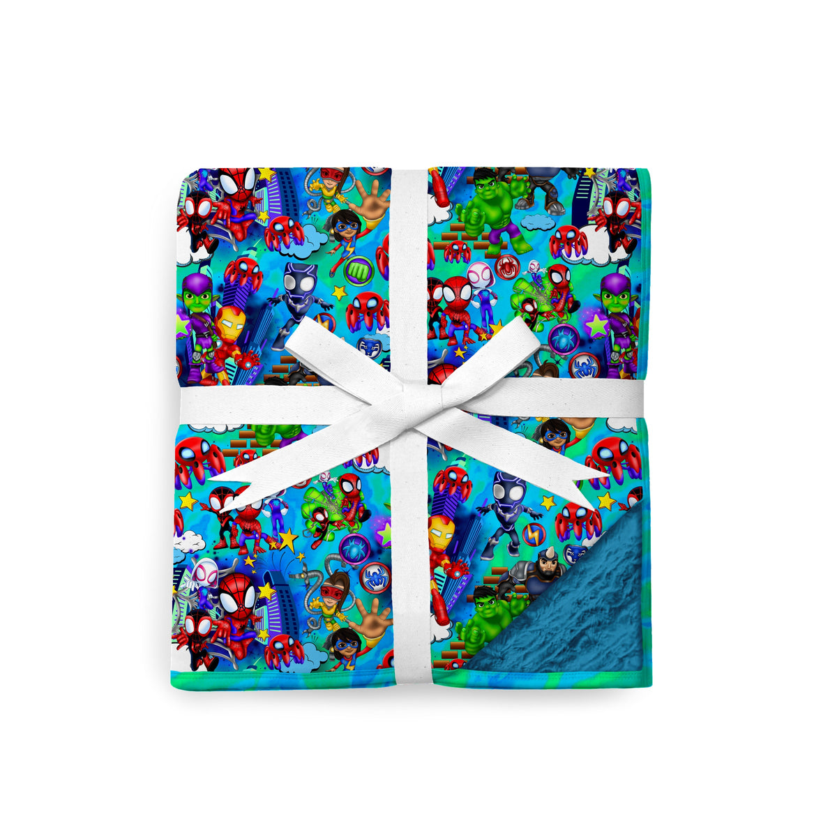Web Slingers 80" x 60" Bamboo Minky Blanket