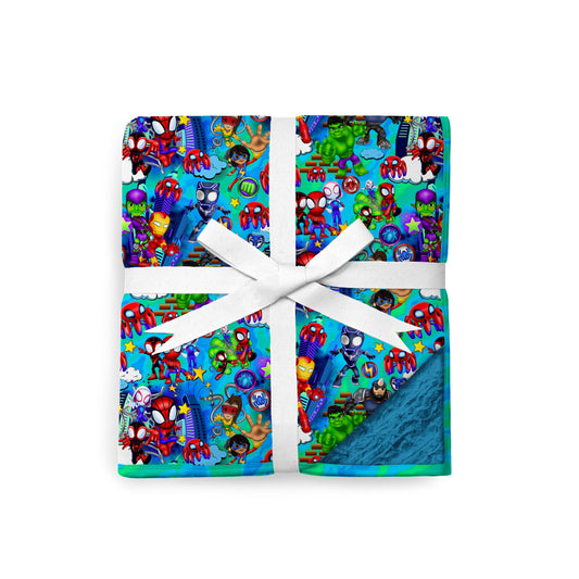 Web Slingers 80" x 60" Bamboo Minky Blanket