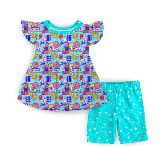 Can You Say Bamboo? Flutter Sleeve Peplum Set