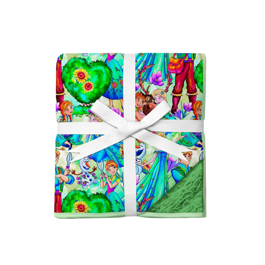 Frosted Meadows 60" x 60" Bamboo Minky Blanket