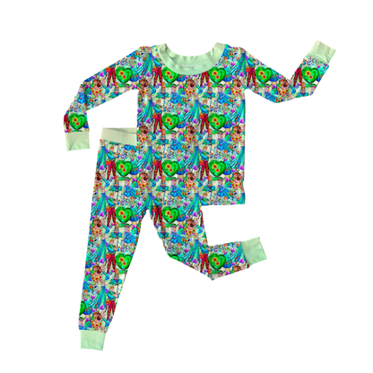 Frosted Meadows Two Piece Long Sleeve Pant Set