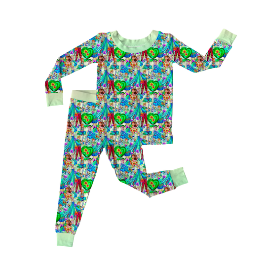 Frosted Meadows Two Piece Long Sleeve Pant Set
