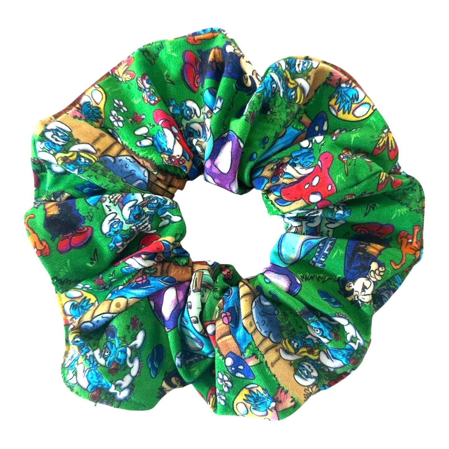 Mini Blue Crew Bamboo Scrunchie