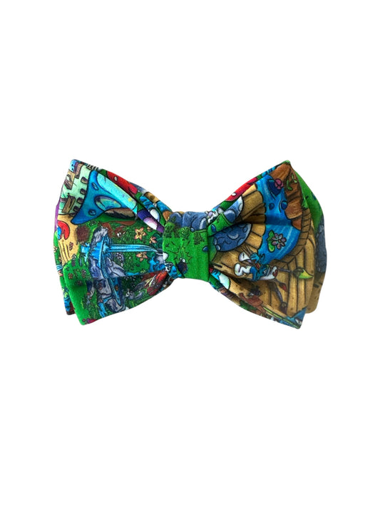 Mini Blue Crew Bamboo Bow