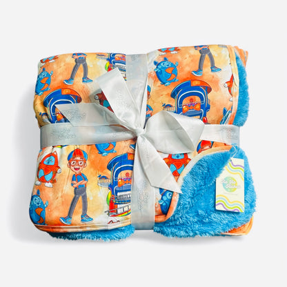 Adventures 80" x 60" Bamboo Minky Blanket