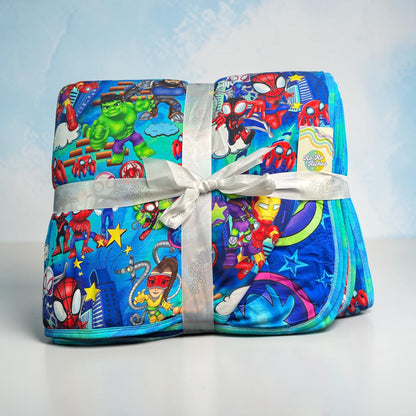 Web Slingers 85" x 65" Bamboo Quilted Blanket