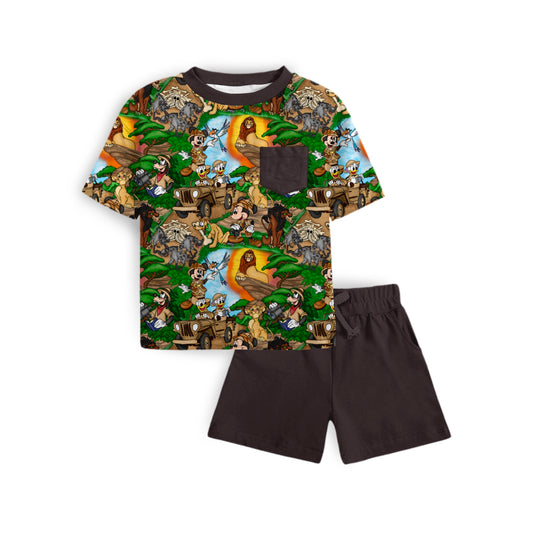 Wild Wanderers Pocket Tee and Short Set