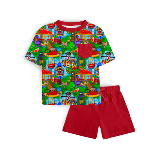Drive Thru Party Pocket Tee and Short Set