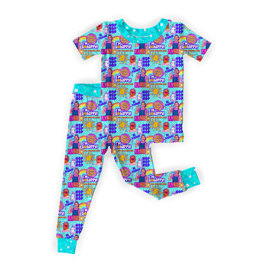 Can You Say Bamboo? Short Sleeve Two Piece Pant Set