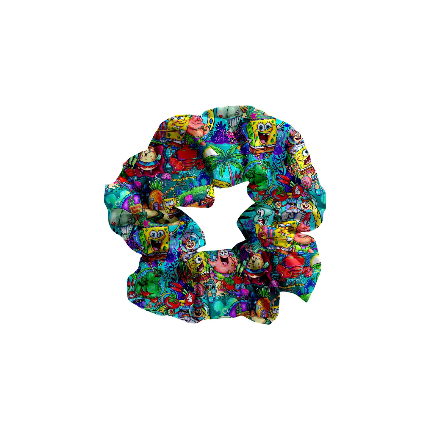Ocean of Smiles Bamboo Scrunchie