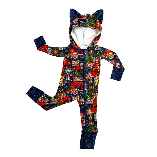 Puptastic Cheer Hooded Romper