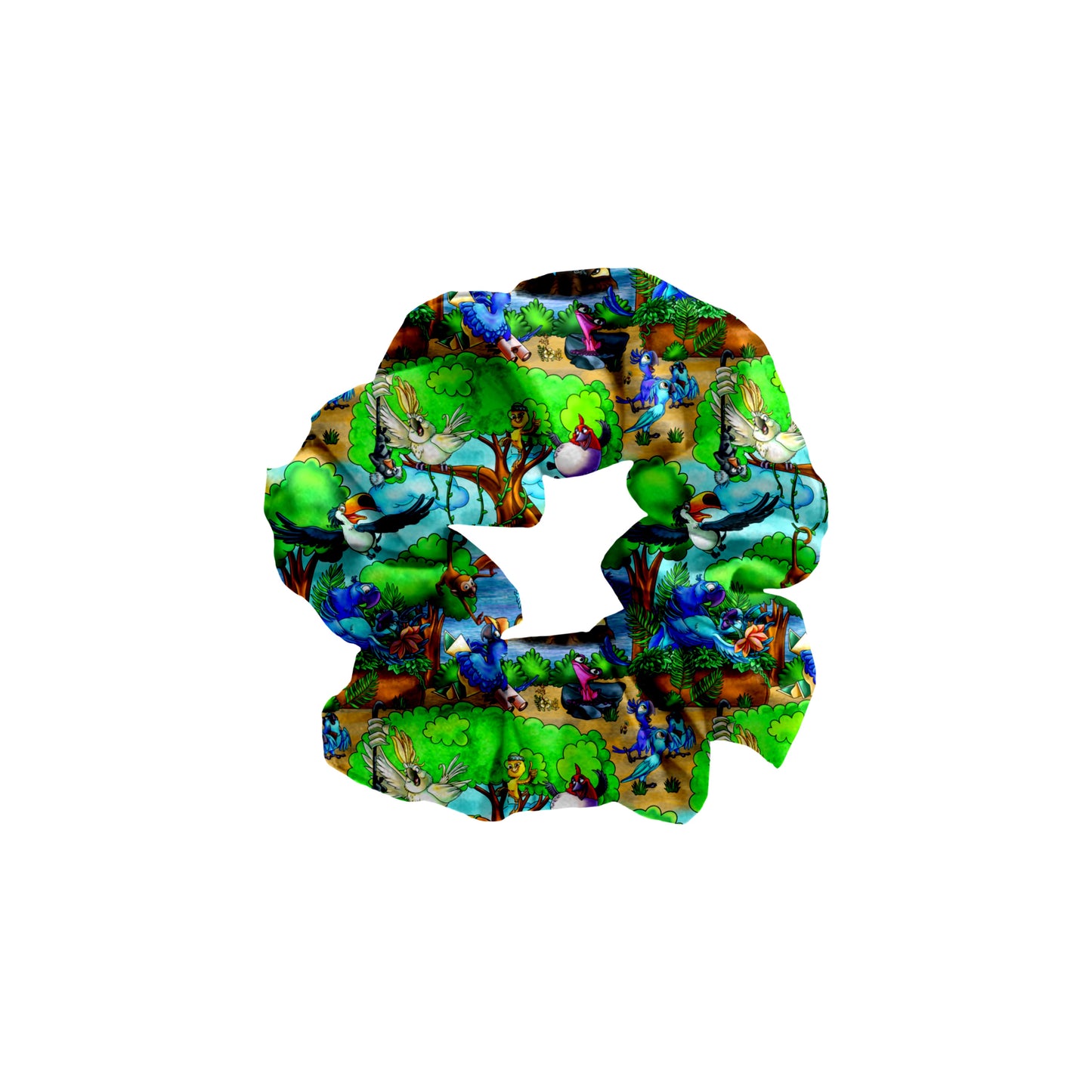 Bright Wings Bamboo Scrunchie